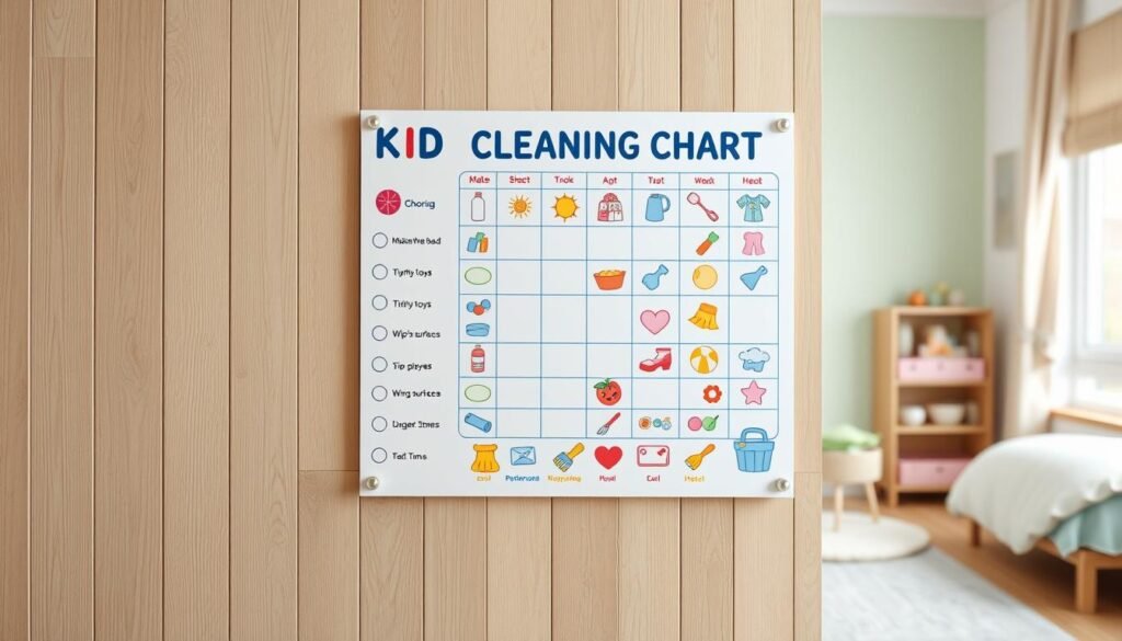 kid-friendly cleaning chart